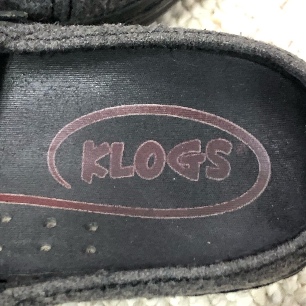 Klogs Charcoal and Black Slip-Ons - Picture 4 of 6
